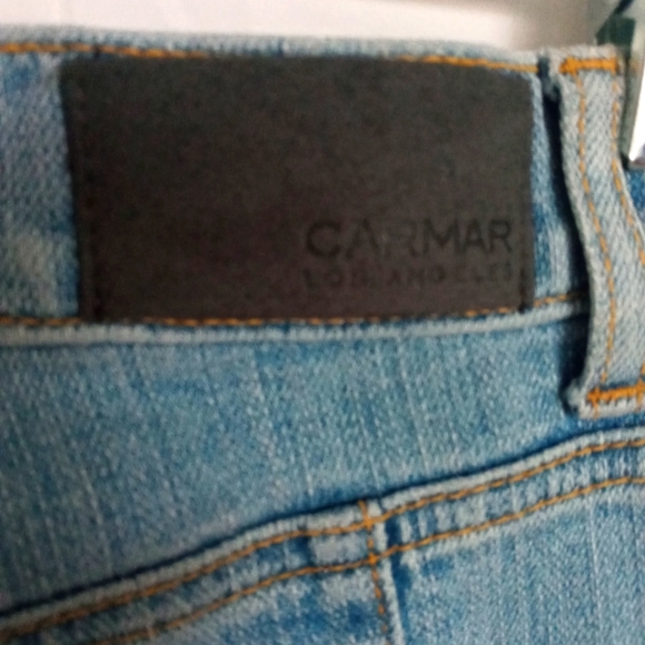 Carmar Skinny Jeans Zippers Light Wash - Picture 7 of 7
